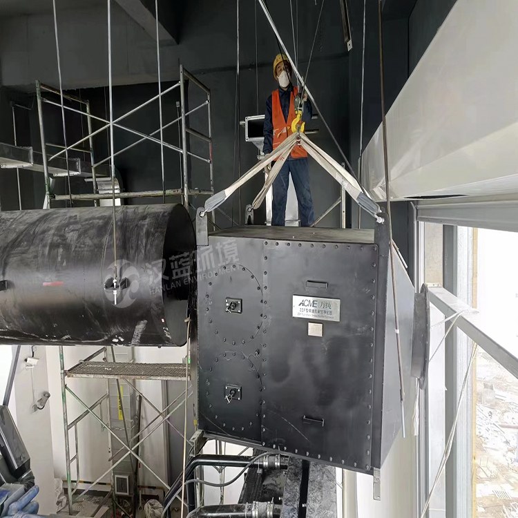 萬純發電機組黑煙凈化器安裝運行