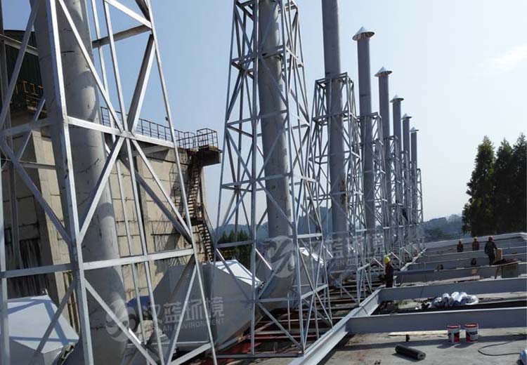 2000KW*10套柴油發(fā)電機組黑煙處理設(shè)備